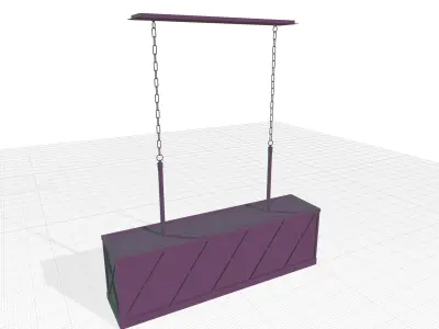 Decory Light Kitchen Island Square - Rectangle Pendant 3D model