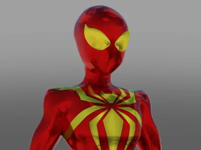 Spectacular Spider - Man Iron Spider Low-poly 3D model