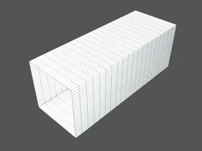 Grid Room Projection v1 001 Low-poly 3D model