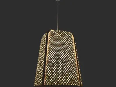 KNIXHULT2019 rattan hanging lamp 3D model