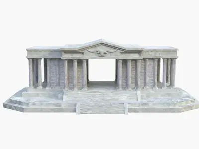 Taurus Temple - Taurus House - El templo de Tauro Low-poly 3D model
