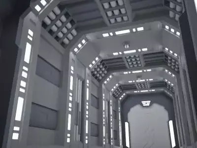 SciFi Corridor A 3D model