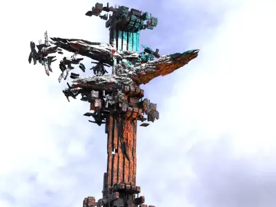 Deep Space ore vessel array 4  3D model