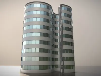 City Building Design S-1-5 Low-poly 3D model