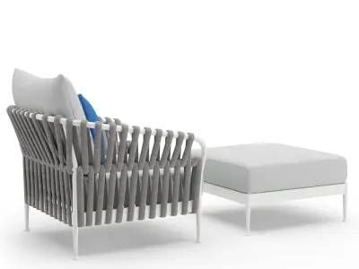 Talenti Frame Armchair White 3D model