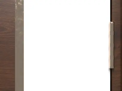 Acrylic Wood Composite Door Low-poly 3D model