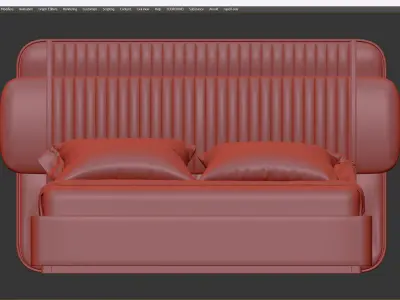 BED SCOTT Low-poly 3D model