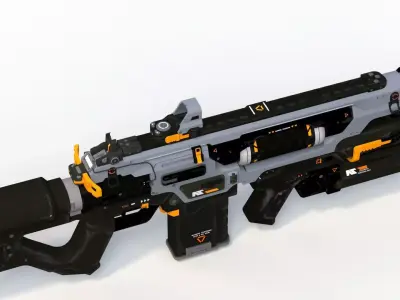 Sci-Fi Laser Gun 1 3D model