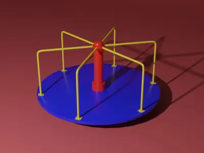 Merry go round 3D model