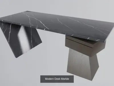 Modern Desk Collection 3D Model Pack