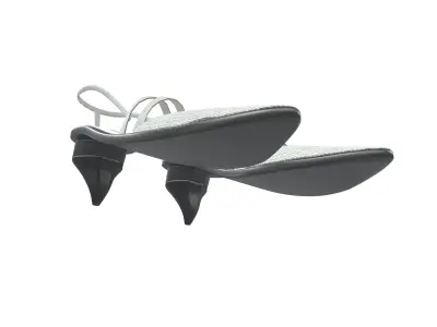 Medium Heel Shoes v2 006 Low-poly 3D model