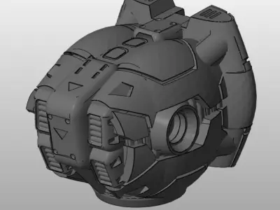 CHIBI-TECH SD - BLACKWIDOW CORE  3D print model