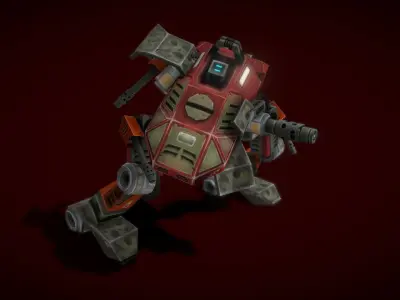 V5 Robot GB Low-poly 3D model