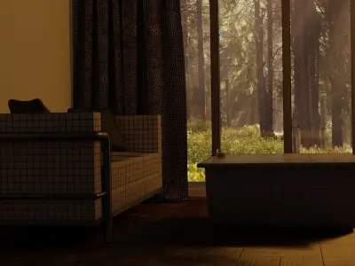 Living room 3D model 131