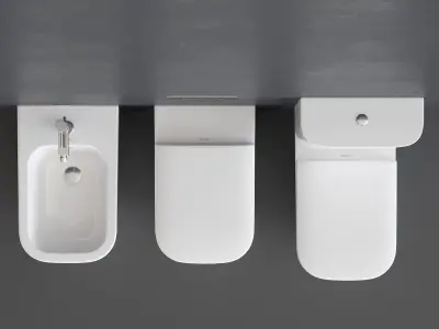 Duravit HAPPY D 2 WC Low-poly 3D model