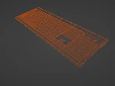 Wireless Keyboard - High-Quality 3D Model 3D model