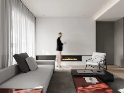 apartment interior scenes        3D model purchase