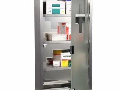 Silver Cleaves Surface Mount Flat Medicine Cabinet Free 3D model