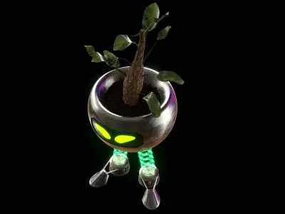 PotBot Plant Robot 3D model