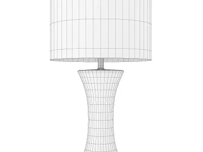  Quince Brass LED Rotary Socket Table Lamp Low-poly 3D model