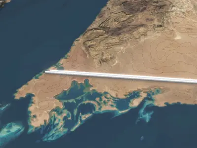 Neom - The Line Low-poly 3D model