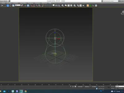 Sunset over ocean 3D model