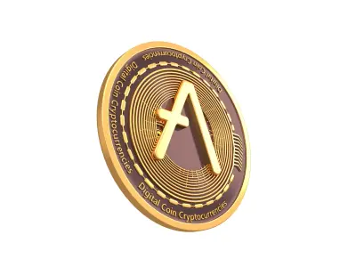 Aave Coin v2 001 3D model