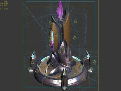 Main building - small guard building 01 3D model