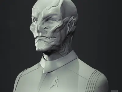Officer Saru - Star Trek Bust Highpoly  3D model