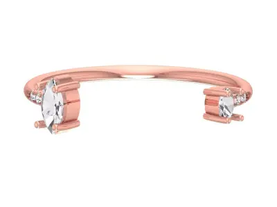 Women Light Weight Band Ring 3D print model 12