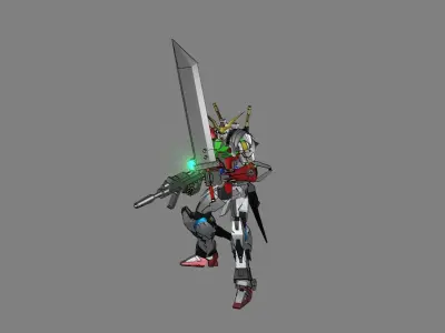 Attacker Gundam 8 3D model