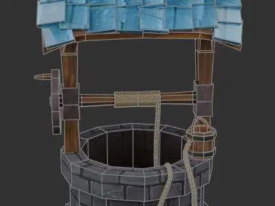 The Well - Low Poly 3d model Low-poly 3D model
