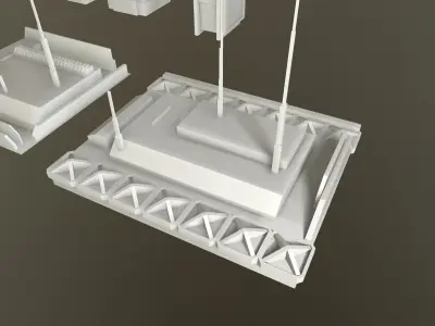 SciFi City Asset 8 Kit 3D model