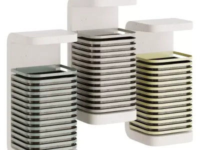 SITFLOW Waste bin 3D model