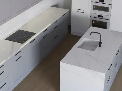 kitchen oven with glass door 3D model