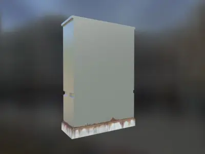 Electrical Control Box Low-poly 3D model