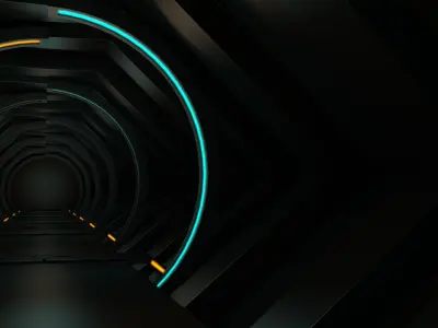 Sci Fi Tunnel 3D model