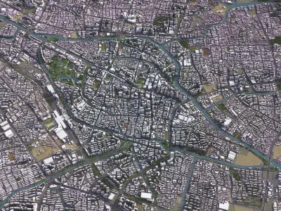 Changzhou - 3D City Model Low-poly 3D model