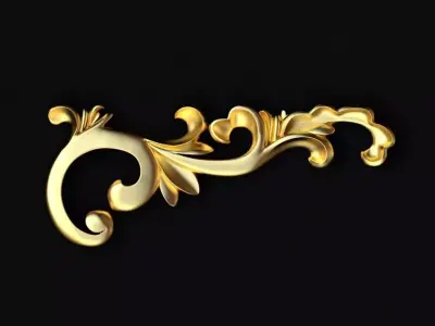 Corner decor ornament for furniture 3D model order