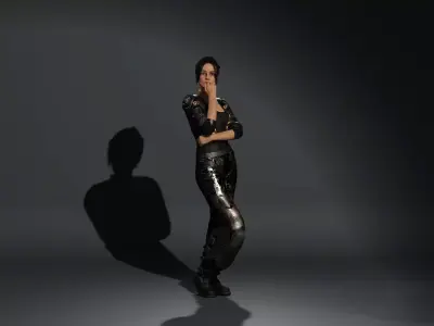 Scifi female 3D model