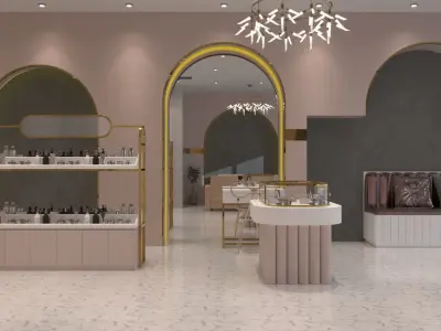 showroom cosmetics 3D print model