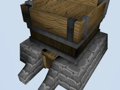 Low Poly Medieval Tower Free low-poly 3D model