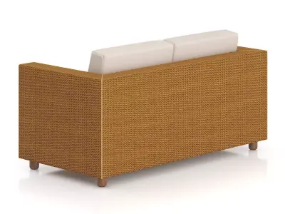 Wicker Sofa 3D model