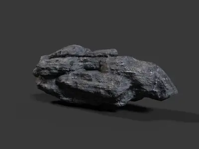Rock Boulder Low-poly 3D model