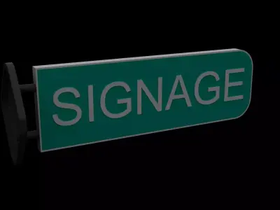 SIGNAGE street sign 3D model