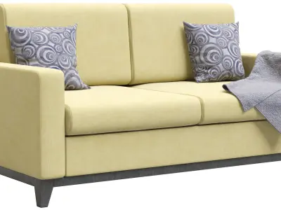 Woodcraft Griton Mini Sofa 3D model