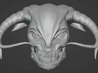 Biomech Gothic Door Handle Mask  3D print model