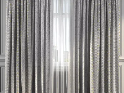Curtain Set 243 3D model