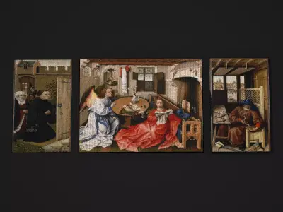 Robert Campin Merode Alter Piece 3D Model Pack