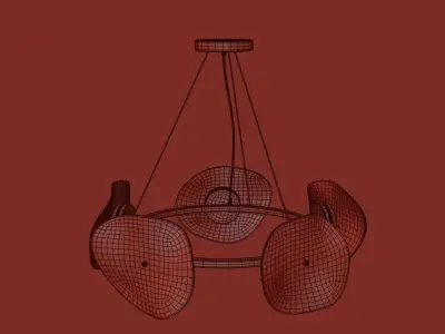 Chandelier light 3D model